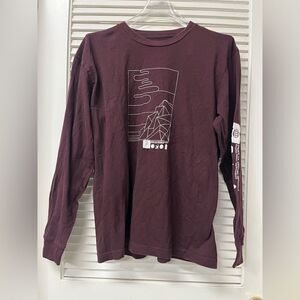 STANCE✨large✨Burgundy Graphic Long Sleeve Shirt